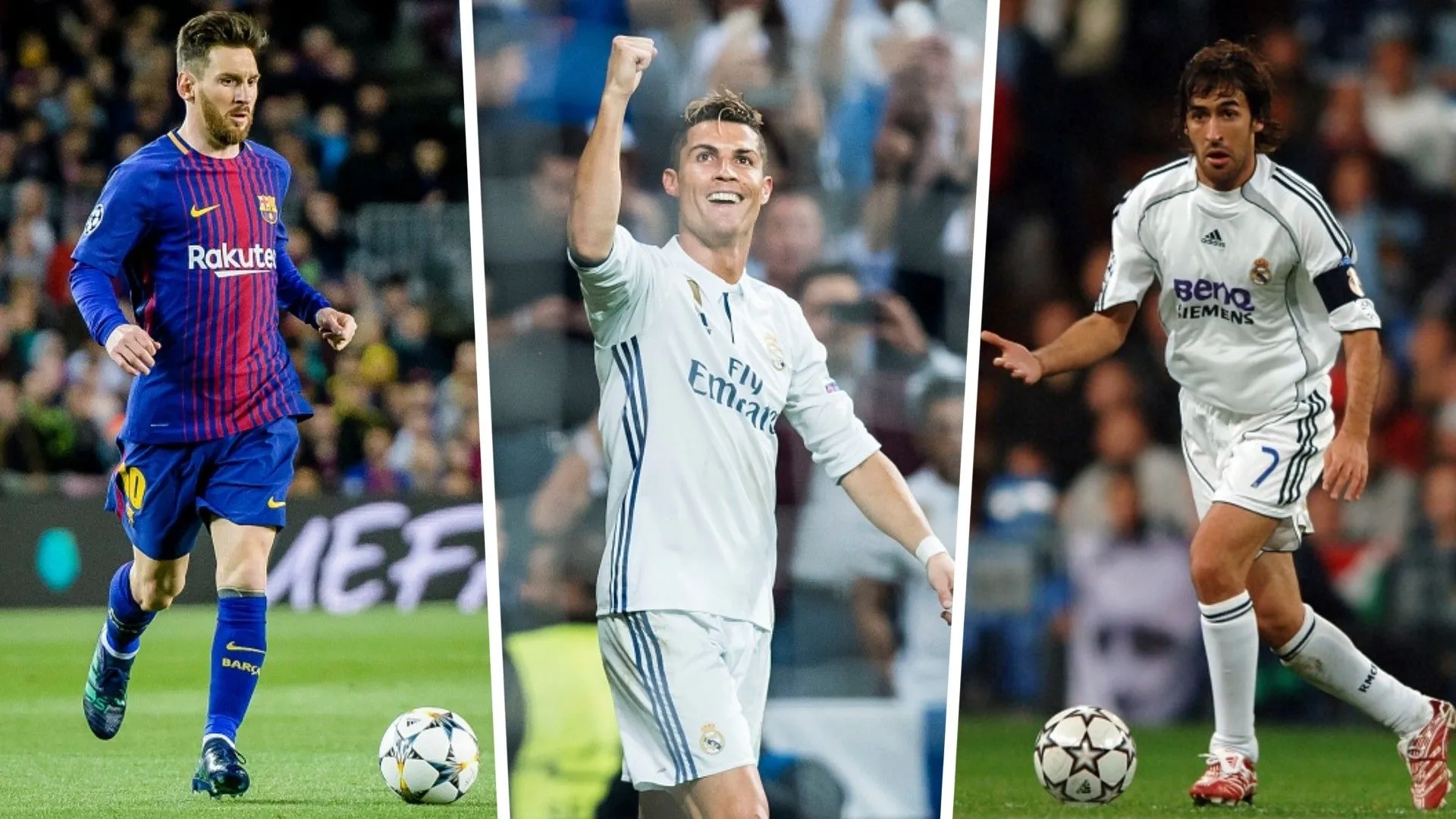 Ronaldo - Messi - Raúl
