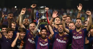 Who is Barcelona’s all-time top scorer in the Spanish Super Cup?